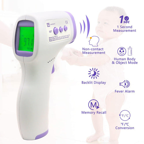 Real-Time Health Monitoring Kit with Forehead Thermometer & Blood